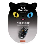 Массажер для лица с анти-себум вулканическим камнем Oil Monster Matte Black, 1 штука, Haruen