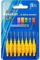 Розмір Denticol. 0,7 мм, міжзубна щітка з плоскою ручкою 1×8 шт, міжзубна щітка