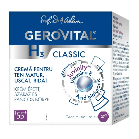 Крем для лица Charmec Gerovital H3 Classic 55+ для зрелой сухой, морщинистой кожи, 50 мл: цены и характеристики