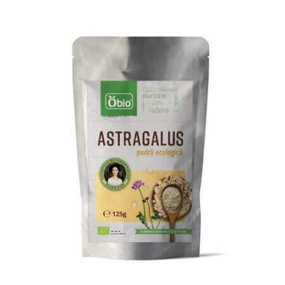 Органічний порошок астрагалу, 125 г, Obio