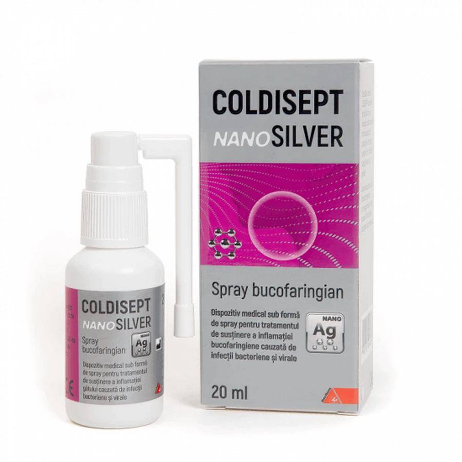 Спрей для шеи Coldisept NanoSilver, 20 мл, Аркона: цены и характеристики