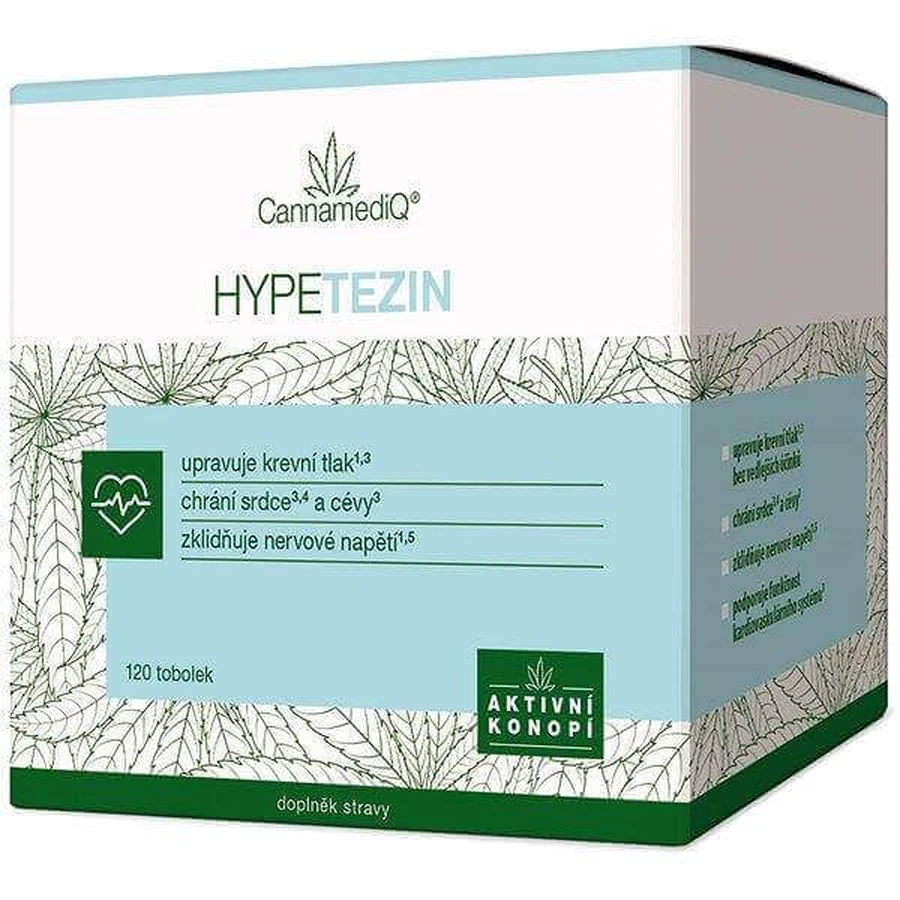 CannamediQ HYPETEZIN 120 табл. 1×120 табл, пищевая добавка: цены и характеристики