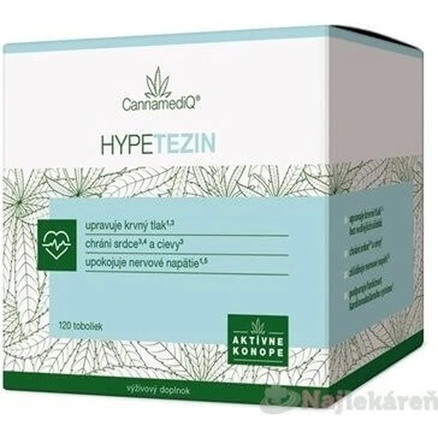 CannamediQ HYPETEZIN 120 табл. 1×120 табл, пищевая добавка: цены и характеристики
