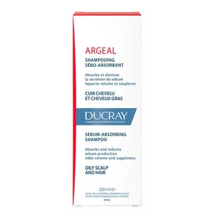 Крем-шампунь для жирных волос Argeal, поглощающий себум, 200 мл, Ducray