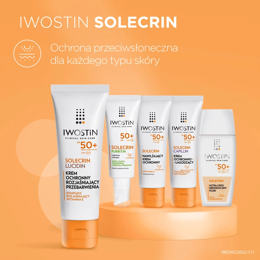 Iwostin Solecrin Lucidin, крем від гіперпігментації, SPF 50+, 50 мл: ціни та характеристики