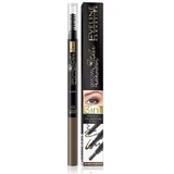 Багатофункціональний олівець для брів 3 в 1 Brow Styler, 01 Medium Brown, Eveline Cosmetics