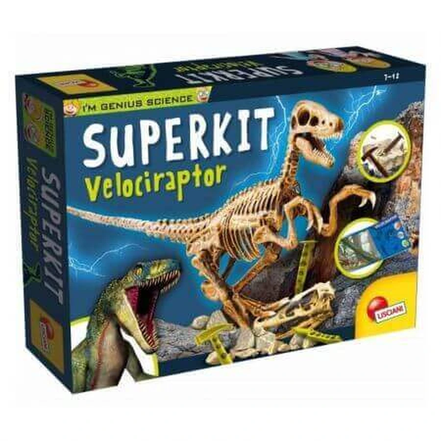 Набір для палеонтологічних експериментів Little Genius Experiments Velociraptor Palaeontology, 7-12 років, Lisciani: ціни та характеристики