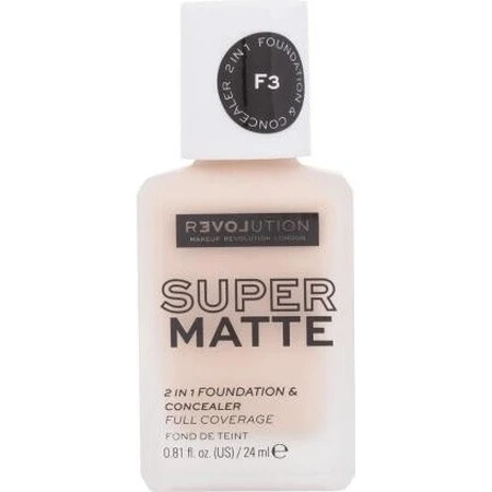 Revolution Relove, Тональна основа під макіяж Supermatte F3, 1×24 мл, макіяж: ціни та характеристики