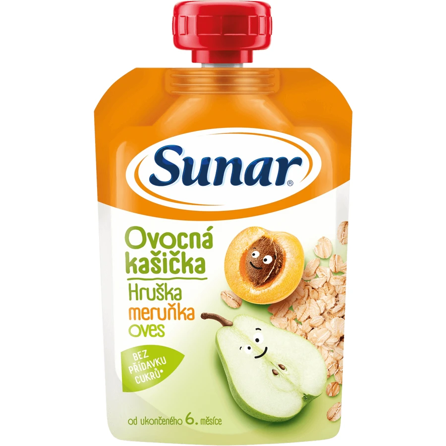 Сунар кайка фруктовая капсула груша, мархуа, овсянка 6м+ 120 г: цены и характеристики