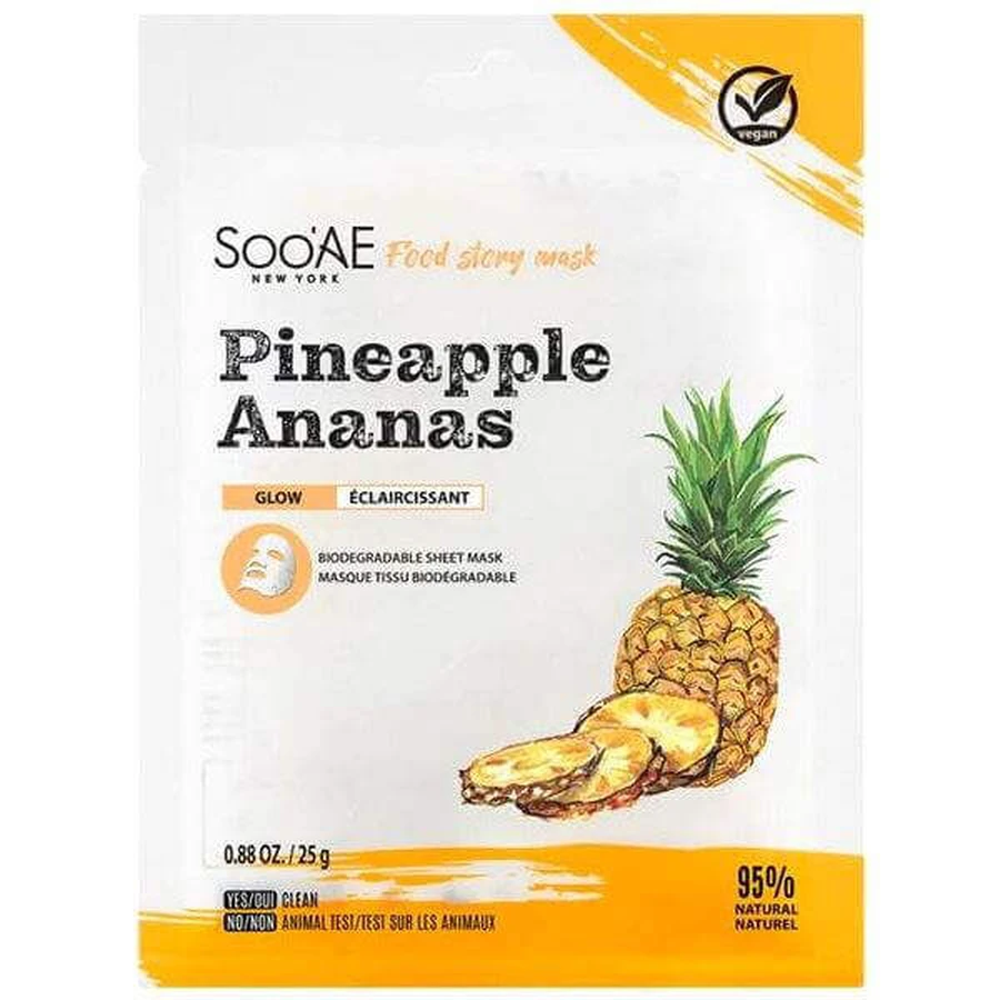 Маска FOOD STORY - ANANAS 25 г 1×1 шт, антиоксидантная маска: цены и характеристики