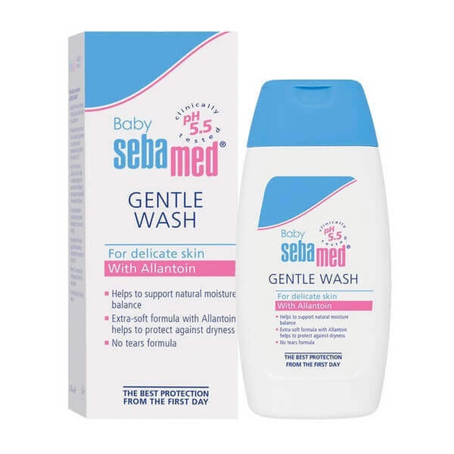 Дерматологическое очищающее средство для умывания Gentle Wash Baby, 200 мл, Sebamed: цены и характеристики
