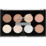 Alverde Naturkosmetik Contour & Highlight Palette, 8 г