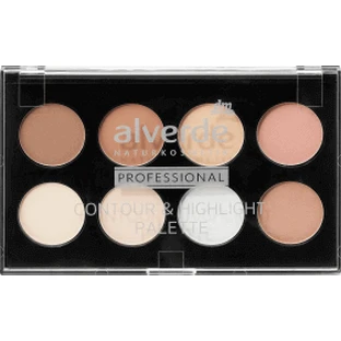 Alverde Naturkosmetik Contour & Highlight Palette, 8 г