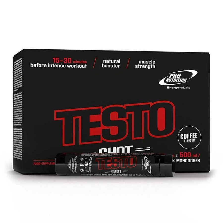 Testo Shot, 20 ампул, Pro Nutrition: цены и характеристики