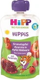 Фруктовое пюре Hipp Hippis с гранатом, ацеролой, яблоком и малиной, для детей с 12 месяцев, 100 г