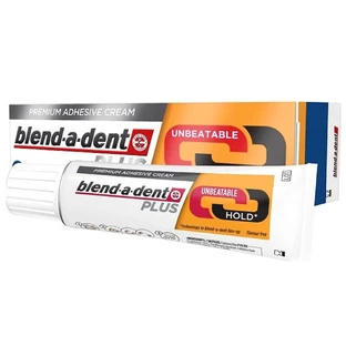 Blend-a-dent Plus, клейкий крем для зубных протезов, 40 г