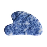 Натуральний камінь для масажу обличчя Gua Sha з яшми Blue Spot Jasper, 1 шт, You First