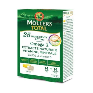 Молерс Тотал Moller`s Total, 14 капсул + 14 таблеток