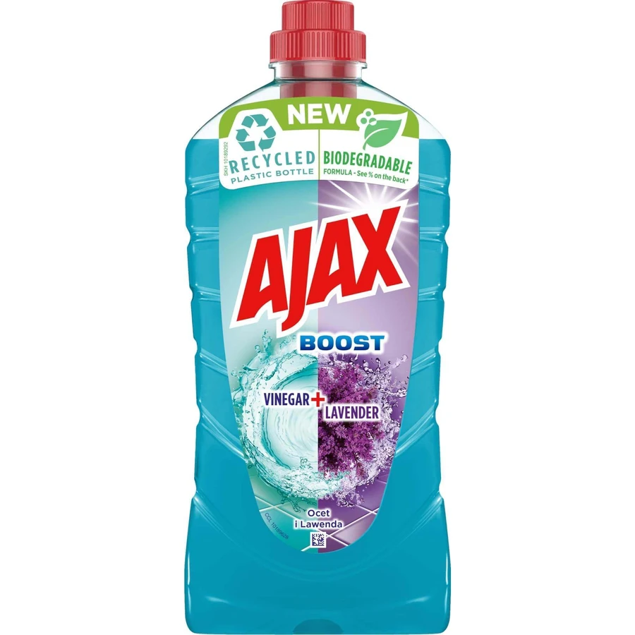 Універсальний фіксатор Ajax Boost з винним оцтом і лавандою 1 л: ціни та характеристики