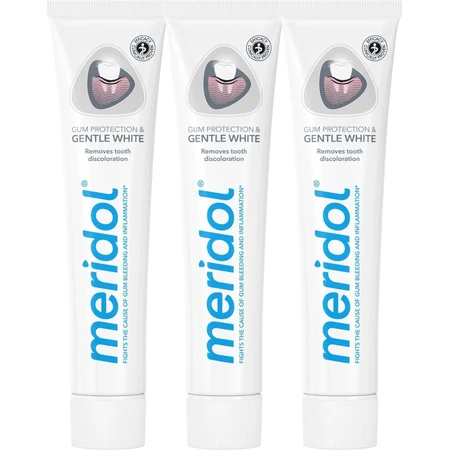 Meridol® Защита десен и нежное отбеливание Зубная паста для защиты десен и нежного отбеливания 3 x 75 мл: цены и характеристики