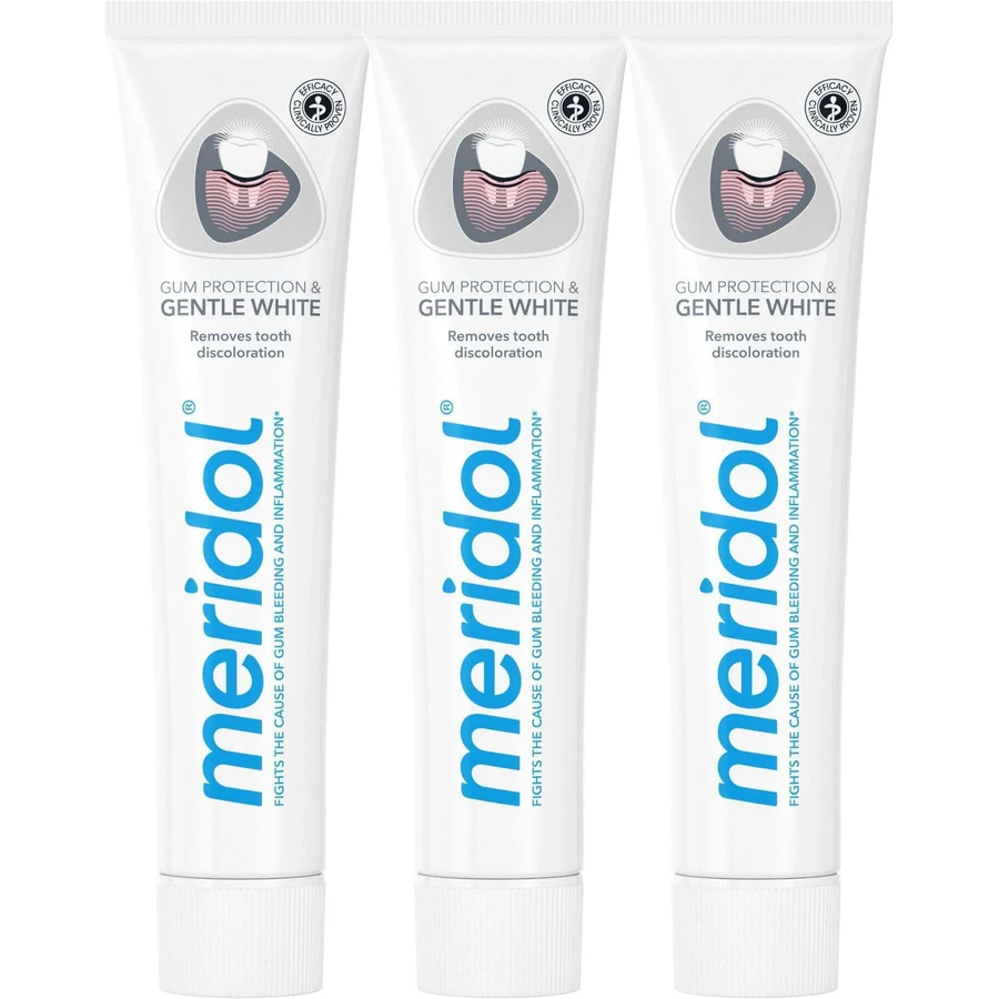 Meridol® Защита десен и нежное отбеливание Зубная паста для защиты десен и нежного отбеливания 3 x 75 мл: цены и характеристики