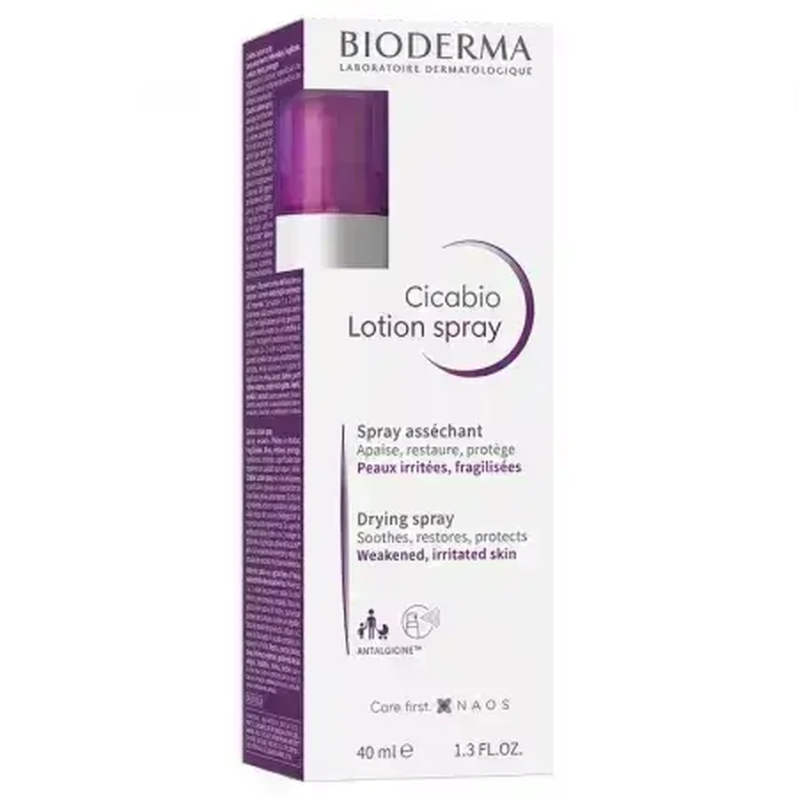 Bioderma Cicabio Восстанавливающий лосьон-спрей, 40 мл: цены и характеристики