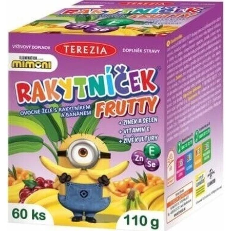TEREZIA BERRY FRUTTY фруктове еле з обліпихою та бананом, MIMONI 1×60 шт, харчова добавка: ціни та характеристики
