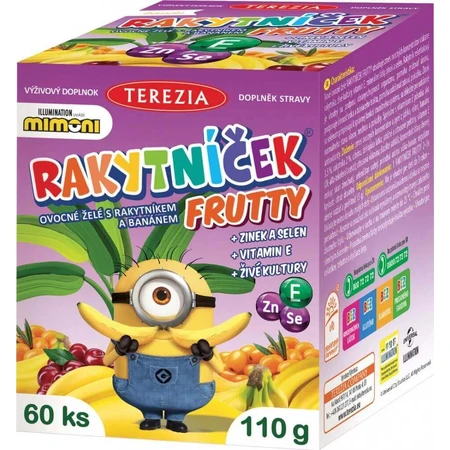 TEREZIA BERRY FRUTTY фруктове еле з обліпихою та бананом, MIMONI 1×60 шт, харчова добавка: ціни та характеристики