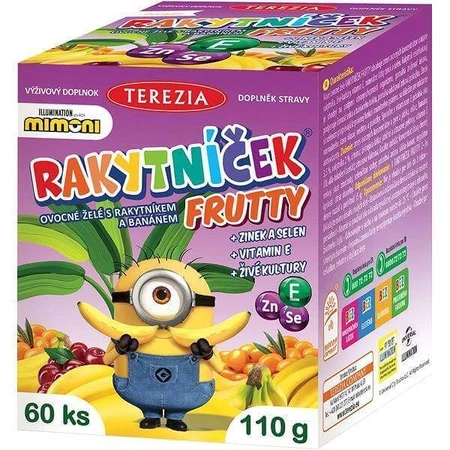 TEREZIA BERRY FRUTTY фруктове еле з обліпихою та бананом, MIMONI 1×60 шт, харчова добавка: ціни та характеристики