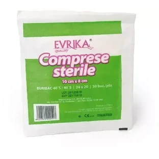 Стерильный компресс Evrika 10 см x 8 см