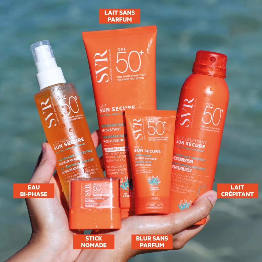 Сонцезахисний крем-пінка для обличчя SVR Sun Secure Blur SPF 50+, 50 мл: ціни та характеристики