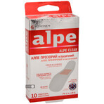 Пластырь медицинский Alpe прозрачный классик, 76х19 мм №10: цены и характеристики