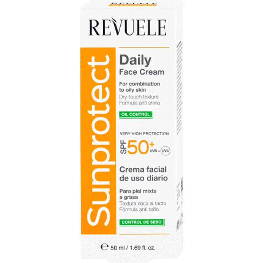 Отзывы Крем для лица для комбинированной/жирной кожи с SPF50+, 50 мл: цены и характеристики