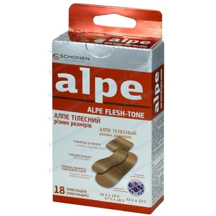 Пластир медичний Alpe тілесний різних розмірів №18