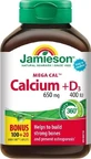 Кальций и витамин D3 Jamieson Vitamins Mega Cal Calcium + D3, 120 таблеток