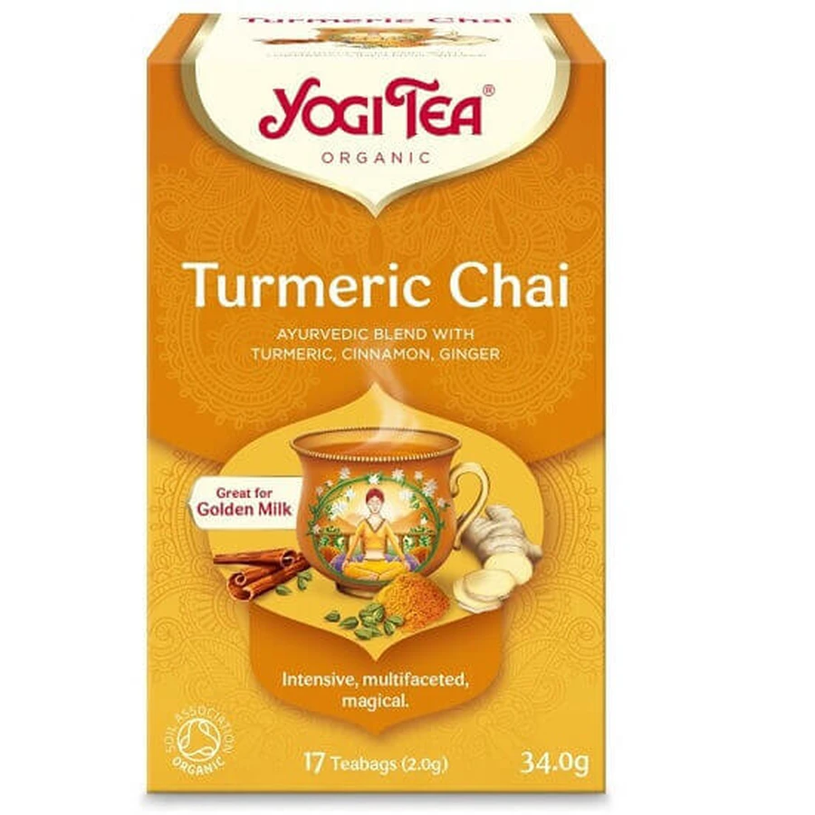 Органічний туркменський чай, 17 пакетиків, Yogi Tea: ціни та характеристики
