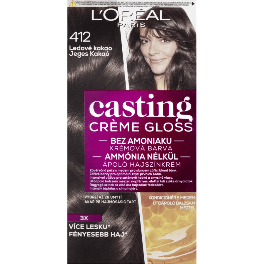 L'Oréal Paris Крем-фарба для волосся з ефектом блиску 412 Крижане какао від L'Oréal Paris: ціни та характеристики