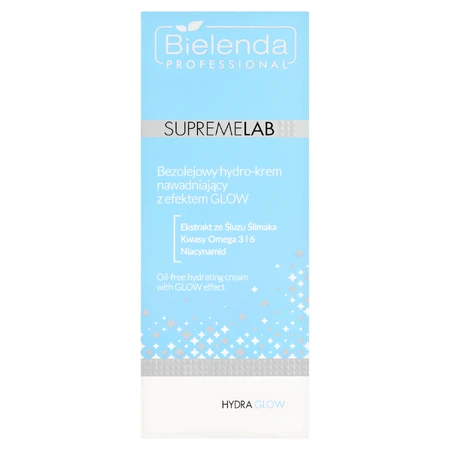 Bielenda Professional SupremeLAB Hydra Glow, безмасляний зволожуючий гідрокрем з ефектом сяйва, 50 мл: ціни та характеристики