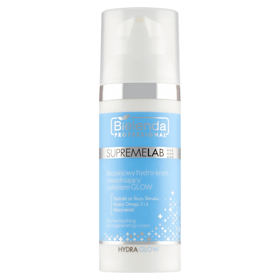Bielenda Professional SupremeLAB Hydra Glow, безмасляний зволожуючий гідрокрем з ефектом сяйва, 50 мл: ціни та характеристики