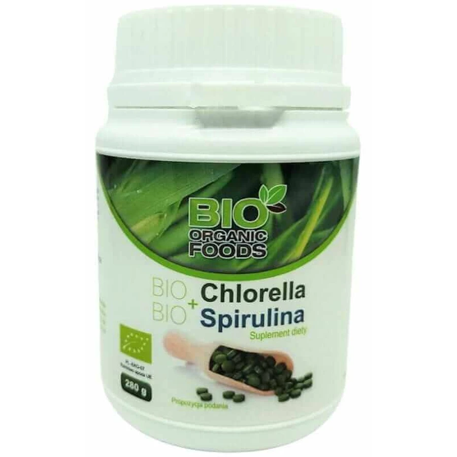 Біо Хлорела + Біо Спіруліна 280г (приблизно 700 таблеток) Bio Organic Foods: ціни та характеристики