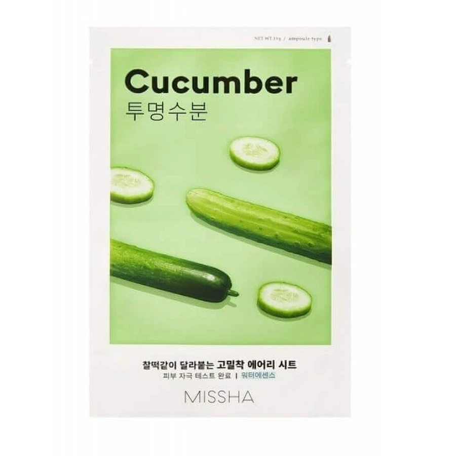Маска с экстрактом огурца для сухой кожи Airy Fit, 19 г, Missha: цены и характеристики