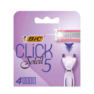 Запасна жіноча бритва з 5 лезами Click Soleil, 4 шт, BIC