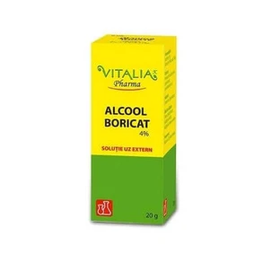 Спирт борный 4% Vitalia Pharma Alcool Boricat, 20 г