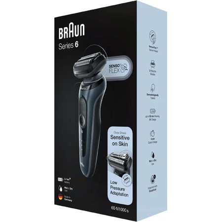 Braun Series 6 61-N1000s Black: цены и характеристики