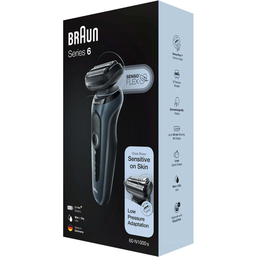 Braun Series 6 61-N1000s Black: цены и характеристики
