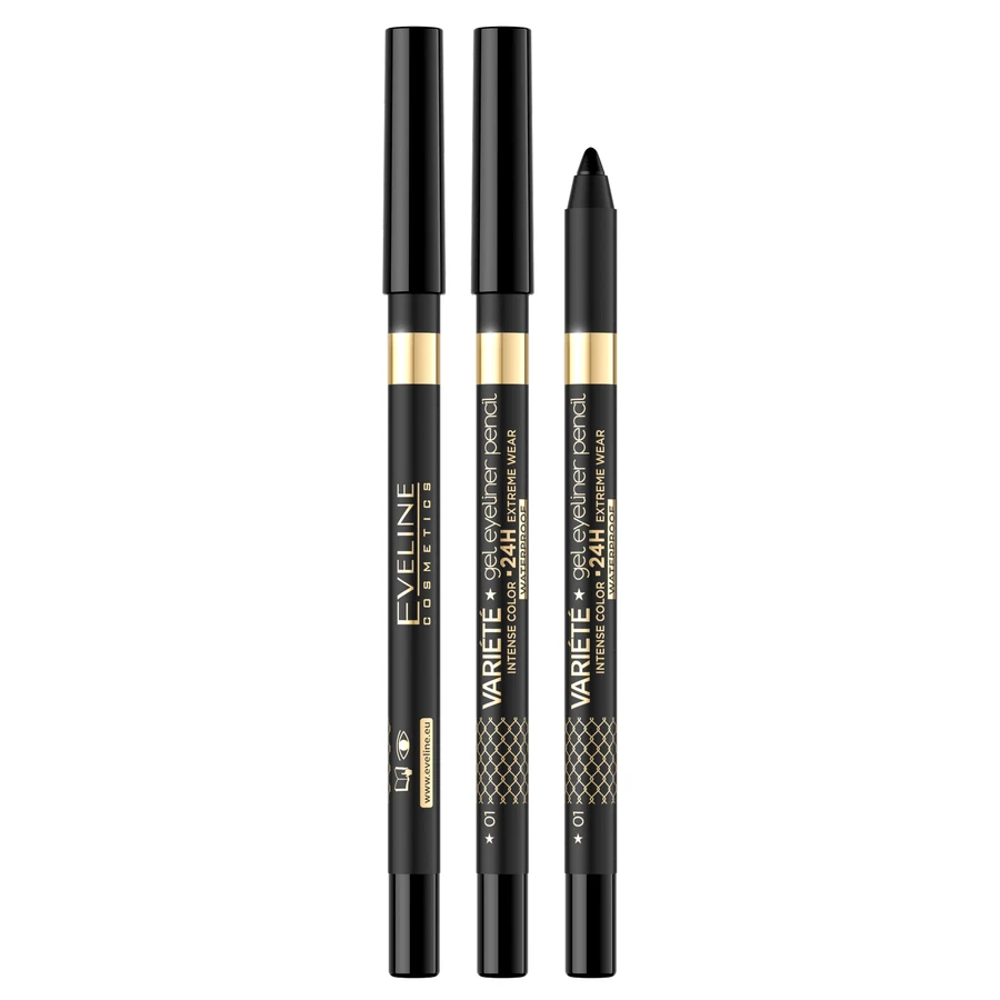Eveline Cosmetics Variete, олівець для очей, водостійкий, №01 чорний, 1 шт.: ціни та характеристики