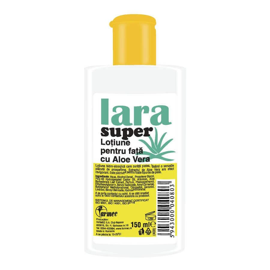 Лосьйон для обличчя з алое вера Lara Super, 150 мл, Farmec: ціни та характеристики