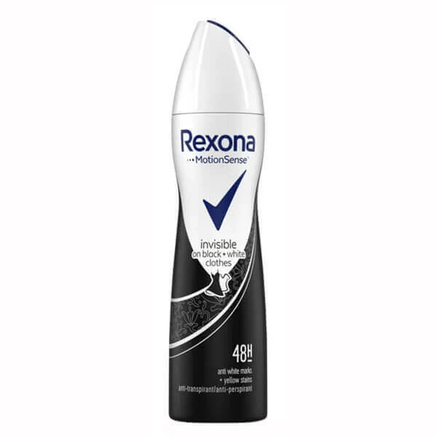 Rexona, антиперспірант-спрей, Invisible Black & White, 150 мл: ціни та характеристики