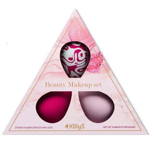 Набір для макіяжу KillyS Beauty, спонж для макіяжу, 3 штуки