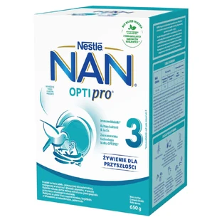 Nestle NAN Optipro 3, дитяча молочна суміш для дітей старше 1 року, 650 г ЗАБРУДНЕНА УПАКОВКА